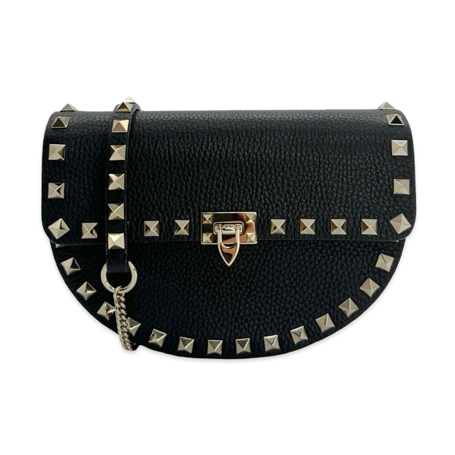 Valentino Grainy Calfskin Garavani Rockstud Mini Crossbody