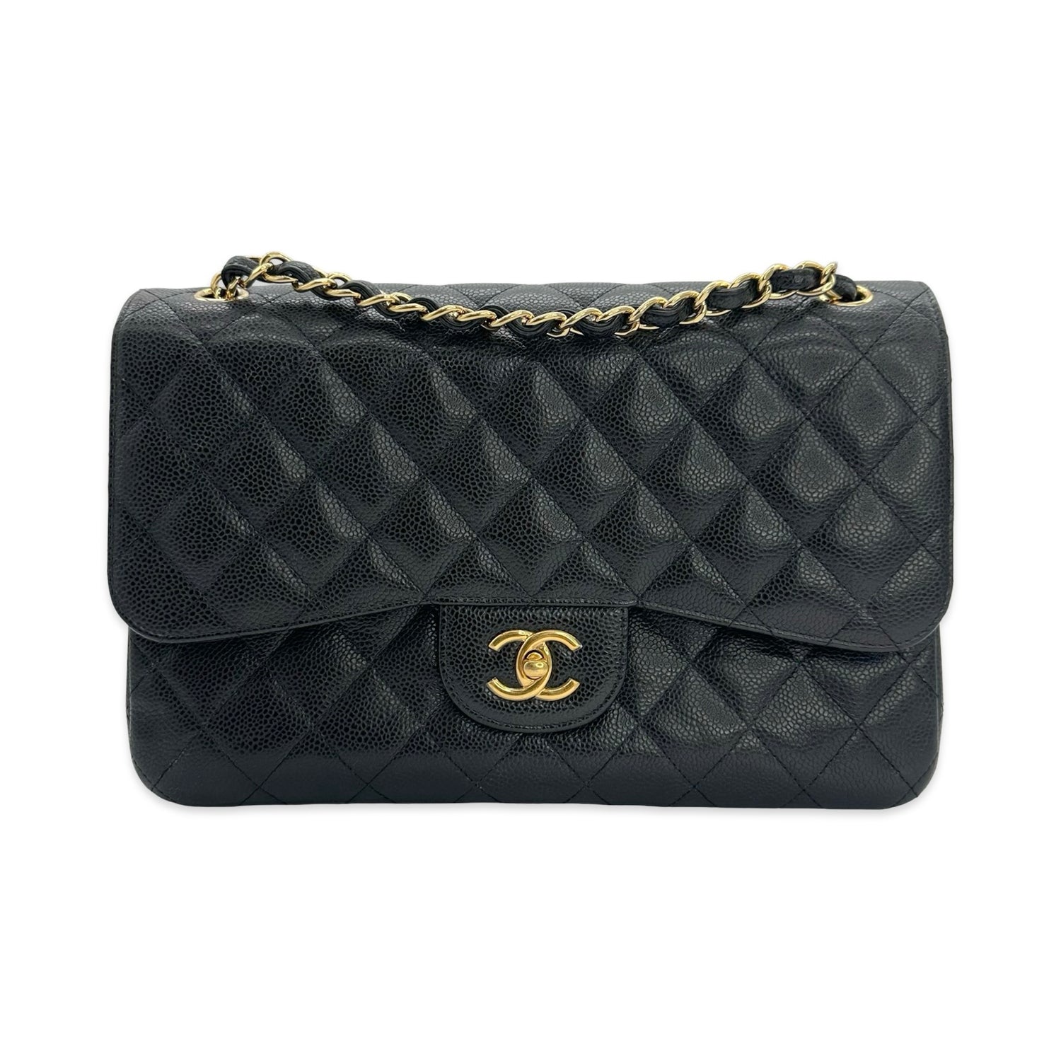 Chanel Quilted Caviar Jumbo Classic Double Flap