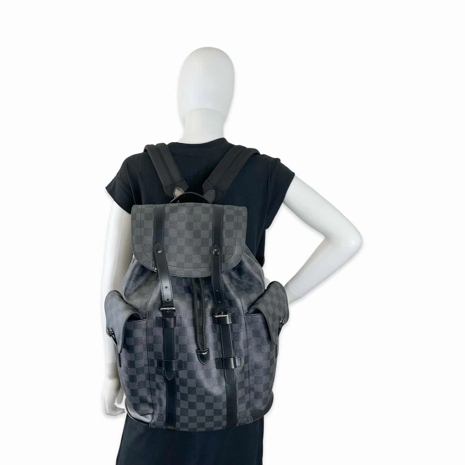 Louis Vuitton Damier Graphite Christopher MM Backpack