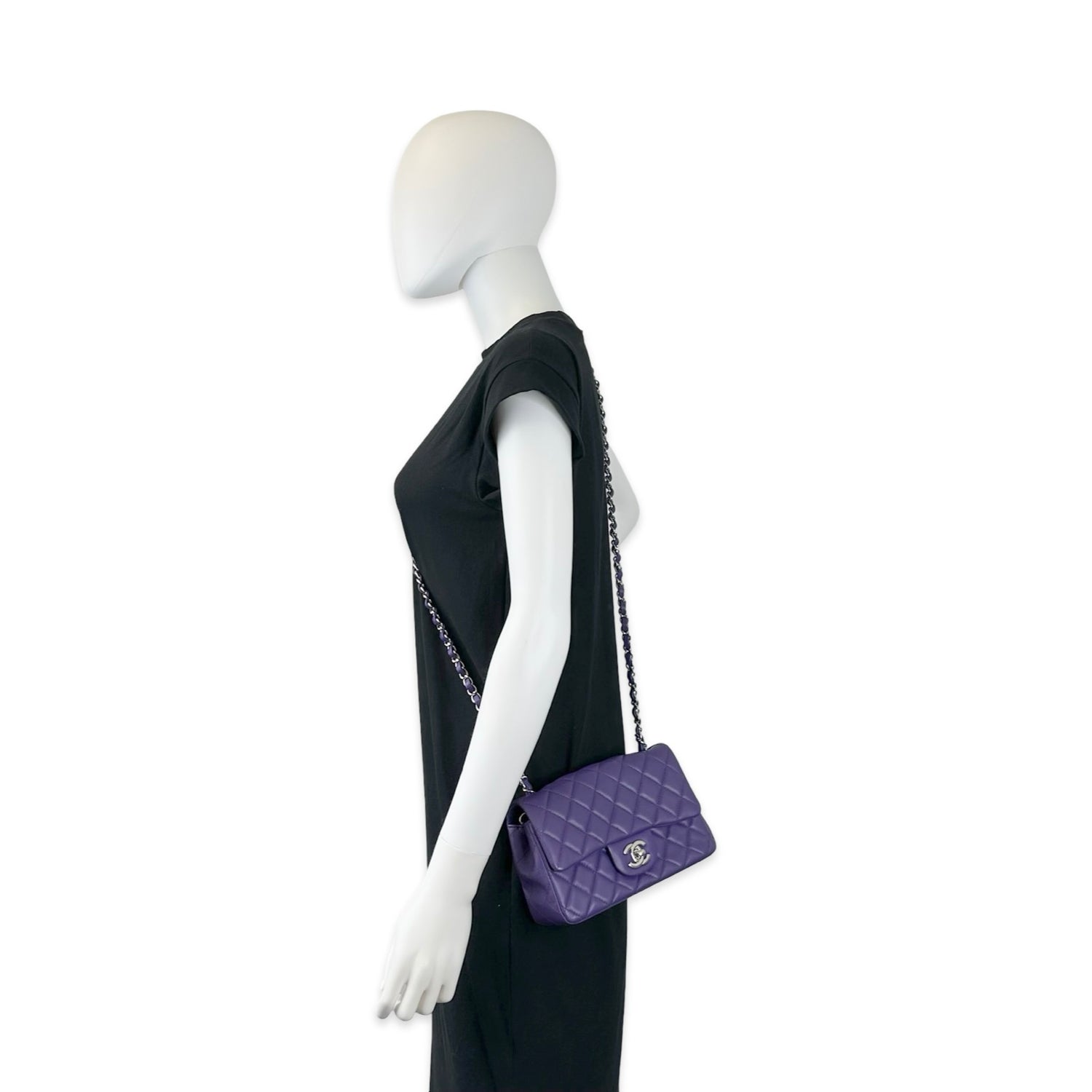 Chanel Quilted Calfskin Mini Rectangular Flap