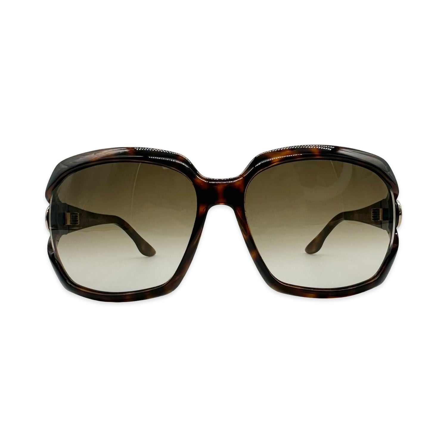 Gucci GG Web Tortoiseshell Sunglasses