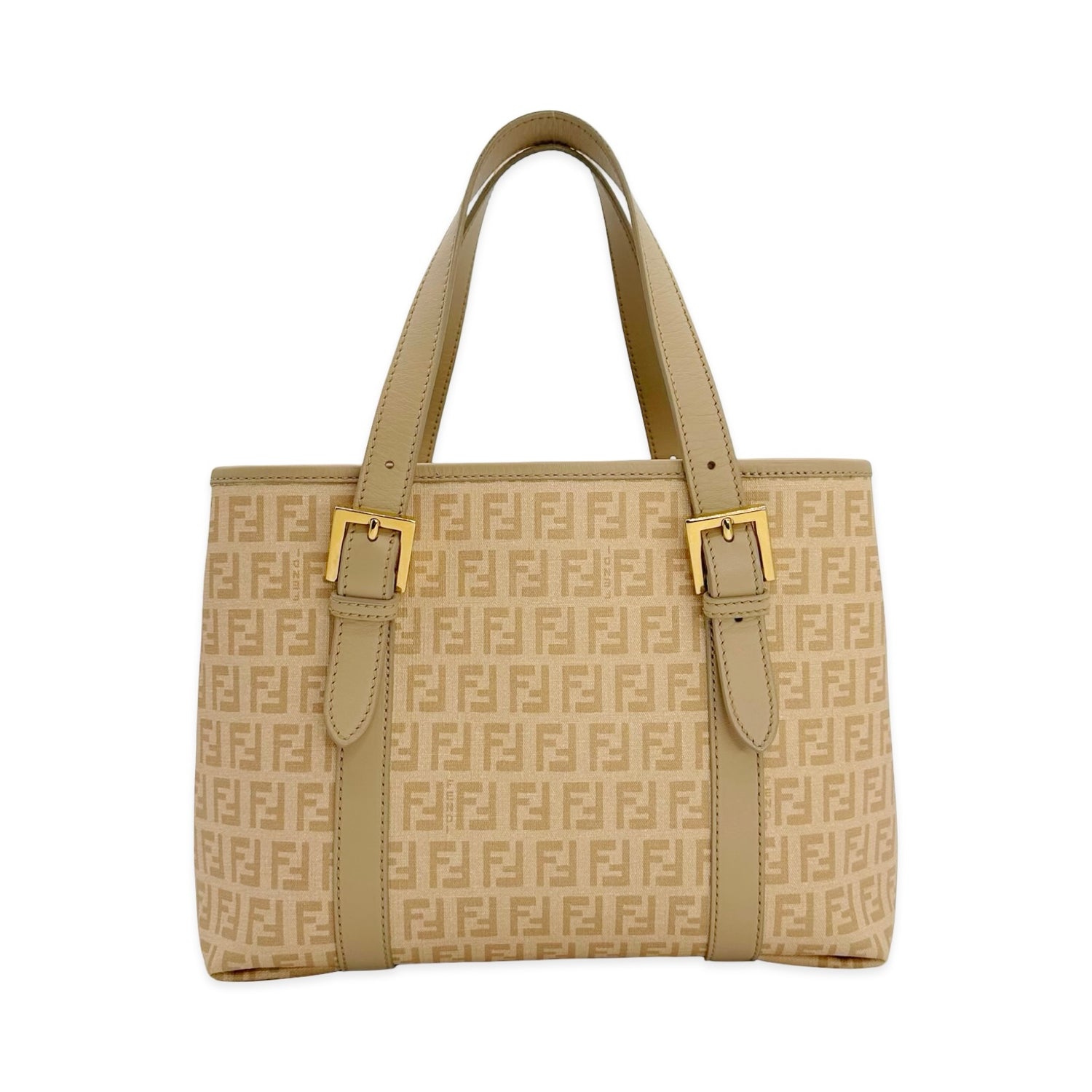 Fendi FF Coated Zucchino Canvas Tote