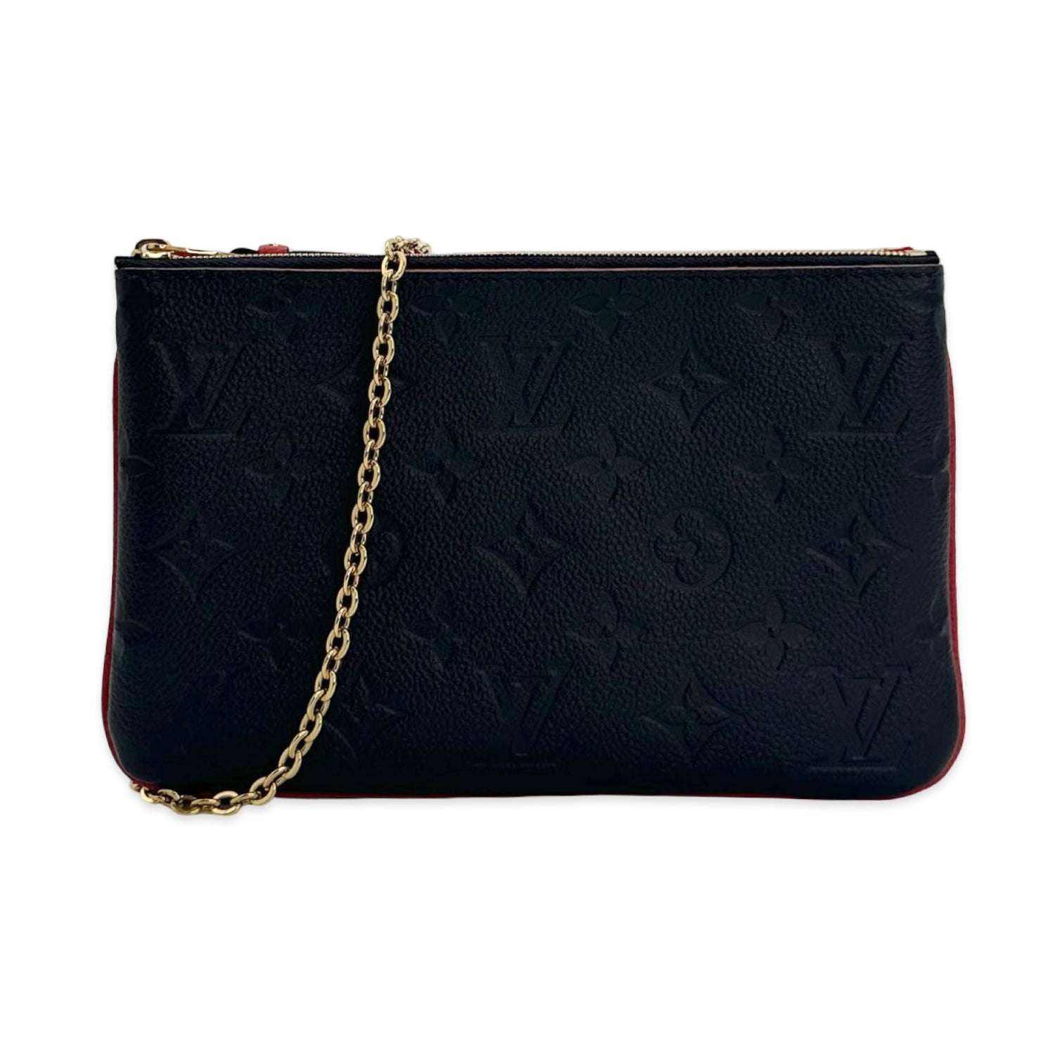 Louis Vuitton Monogram Empreinte Double Zip Pochette