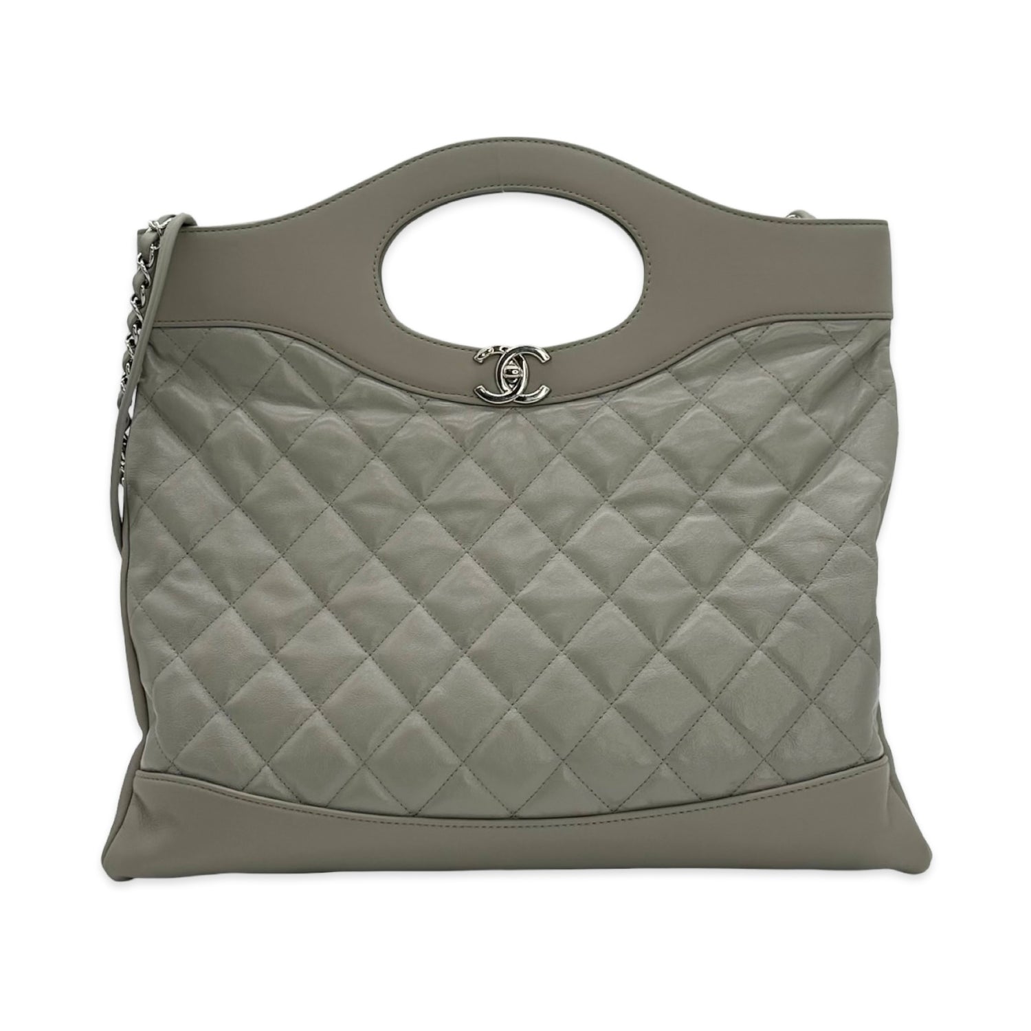 Chanel Vintage Quilted Calfskin Large 31 Shopping Bag