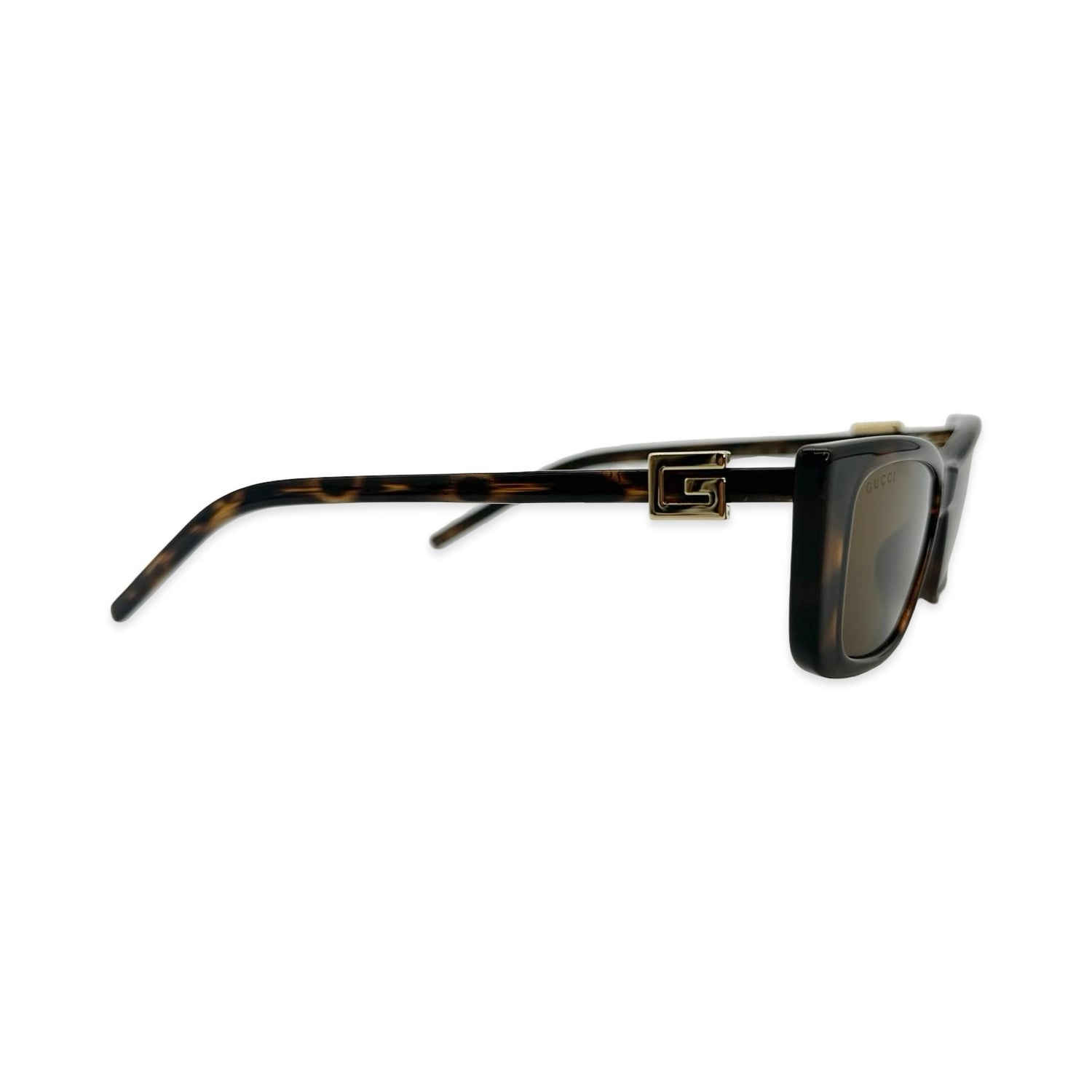Gucci Square Cat Eye Tortoiseshell Sunglasses