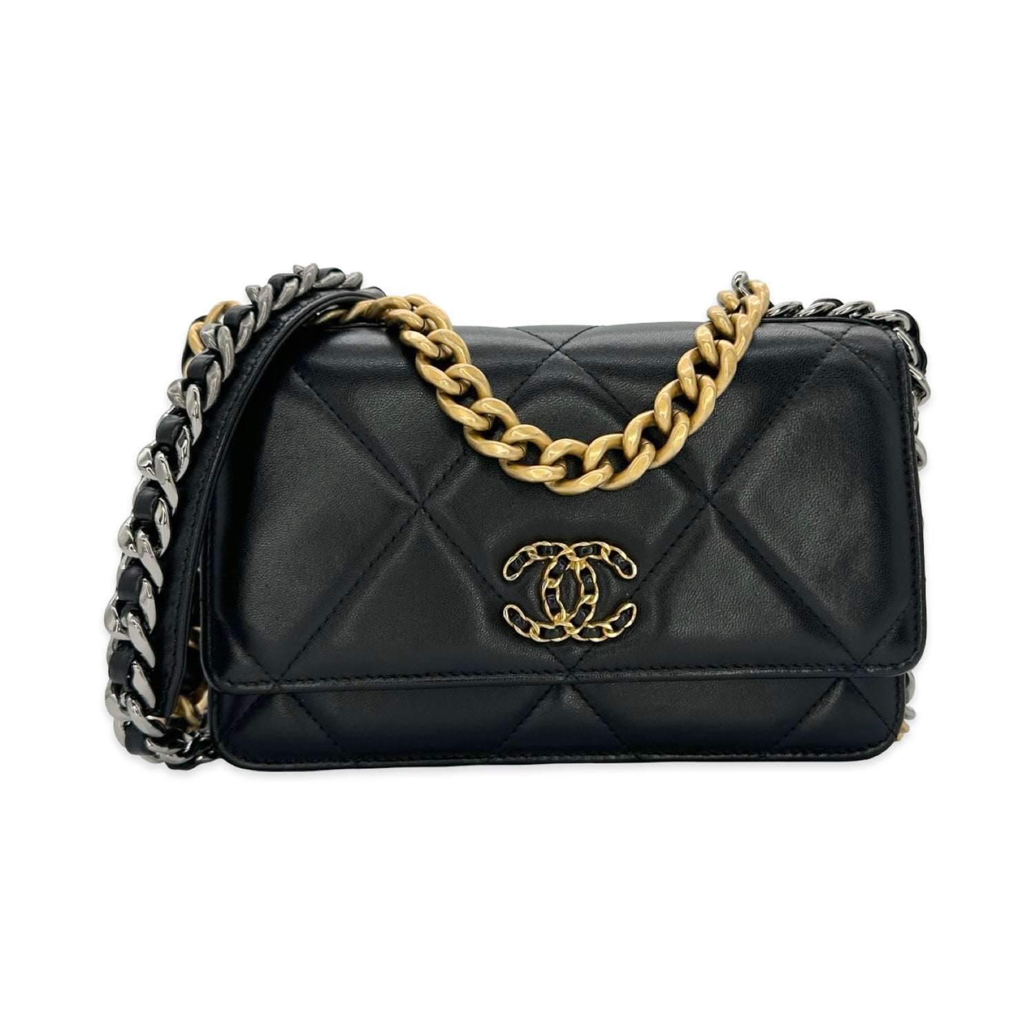 Chanel Quilted Lambskin 19 Wallet on a Chain