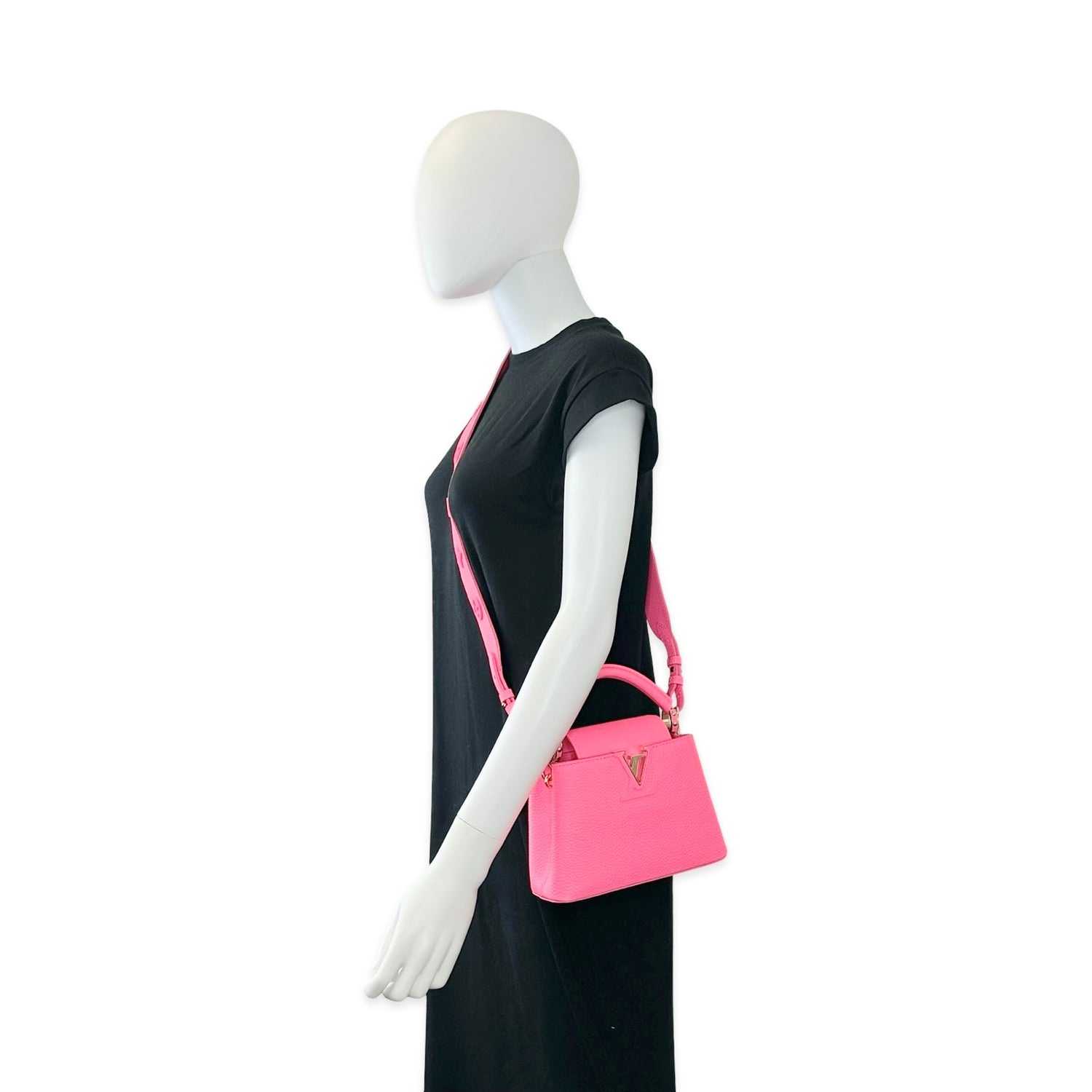Louis Vuitton Grained Calfskin Mini Capucines