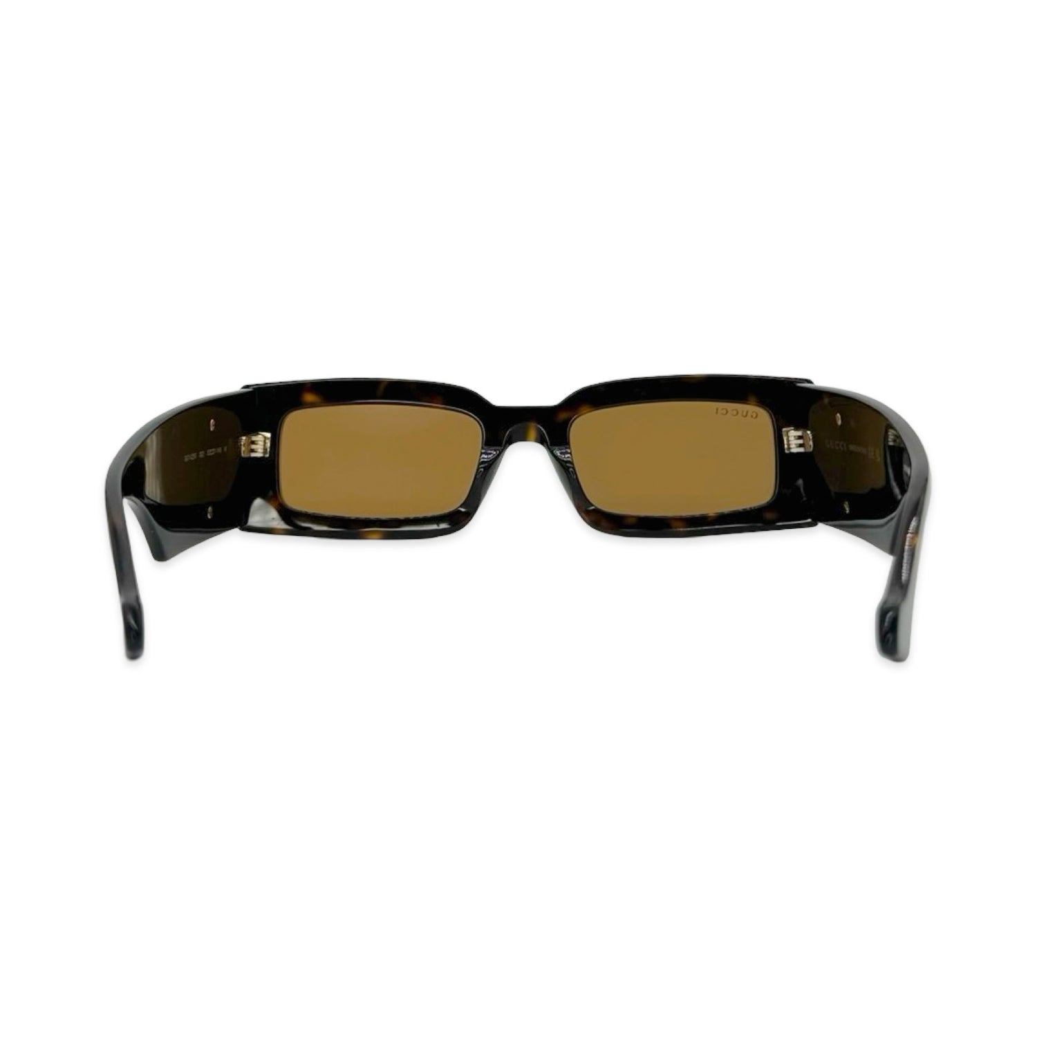 Gucci GG Rectangular Tortoiseshell Sunglasses