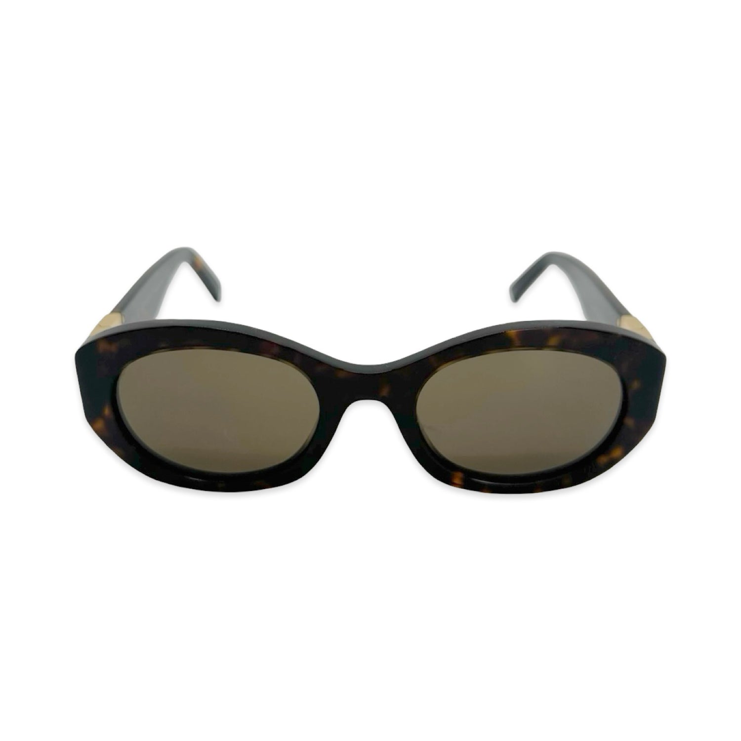 Givenchy Oval Tortoiseshell Sunglasses