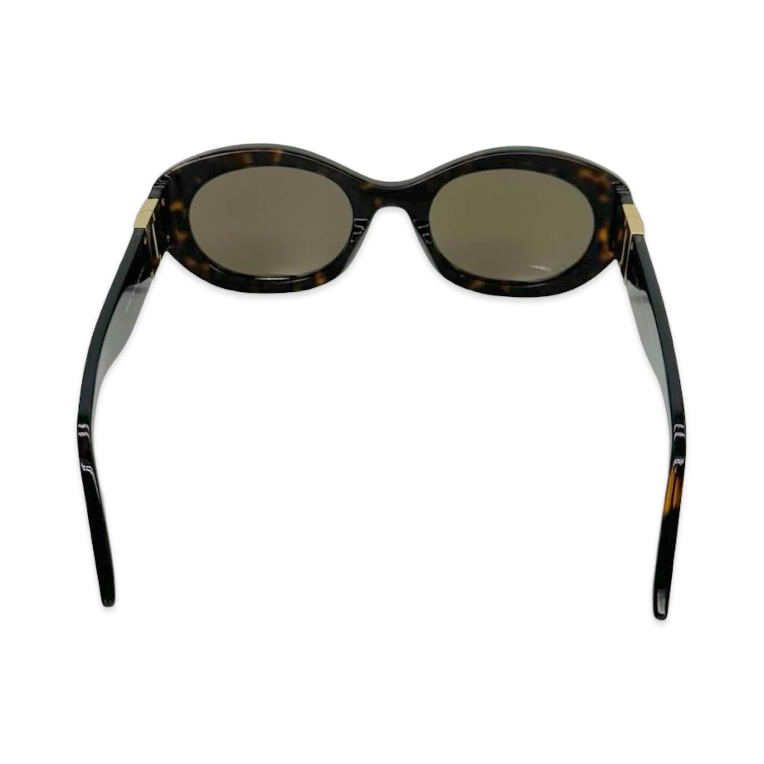 Givenchy Oval Tortoiseshell Sunglasses