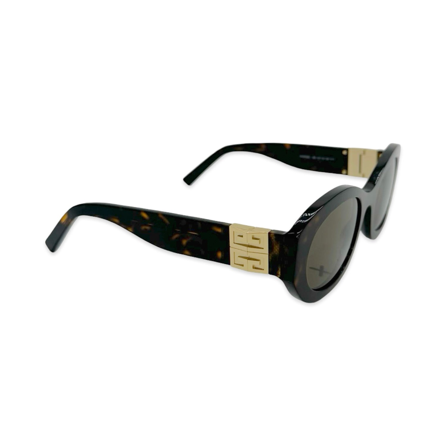 Givenchy Oval Tortoiseshell Sunglasses