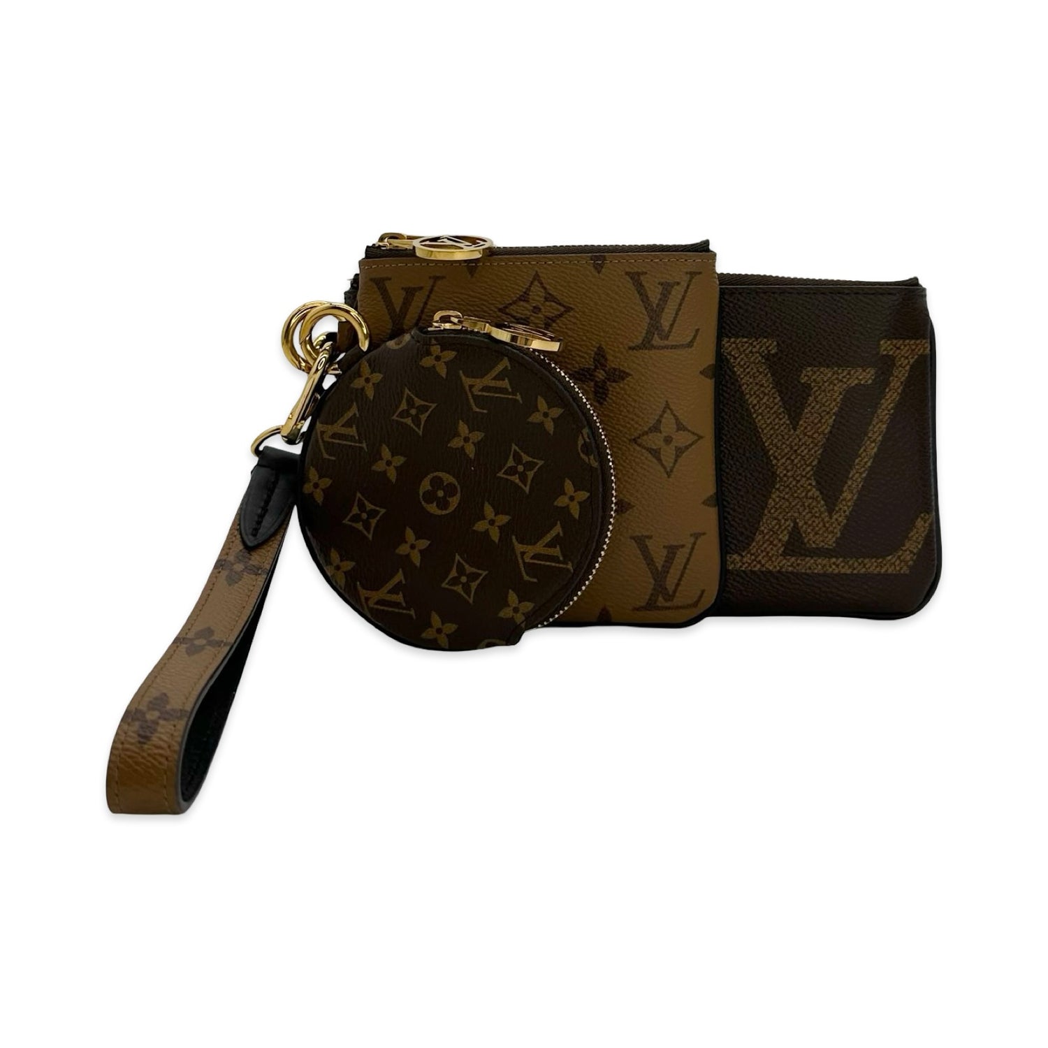 Louis Vuitton Monogram Reverse Trio Pouches