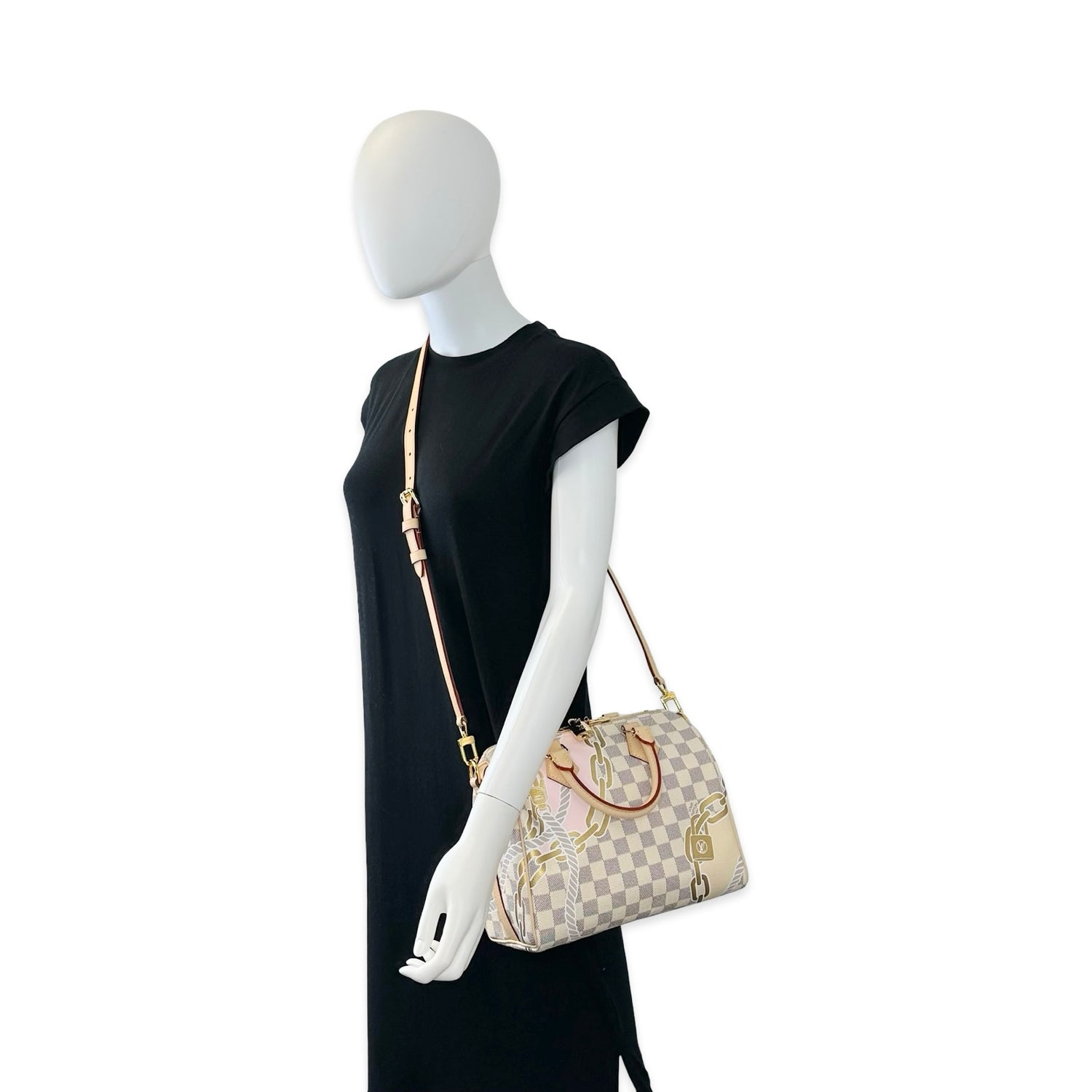 Louis Vuitton Damier Azur Nautical Speedy Bandouliere 25