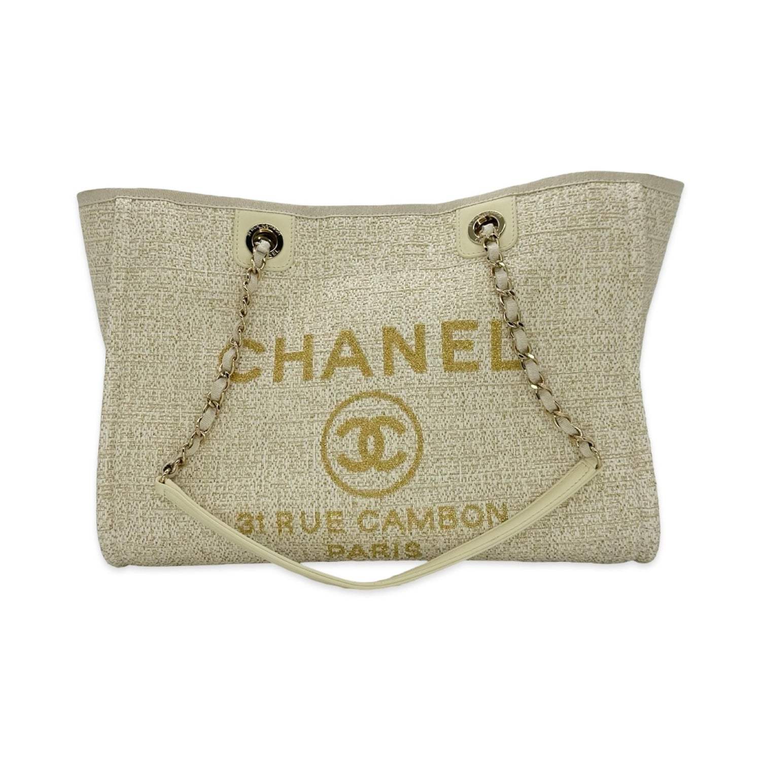 Chanel Tweed Small Deauville Tote