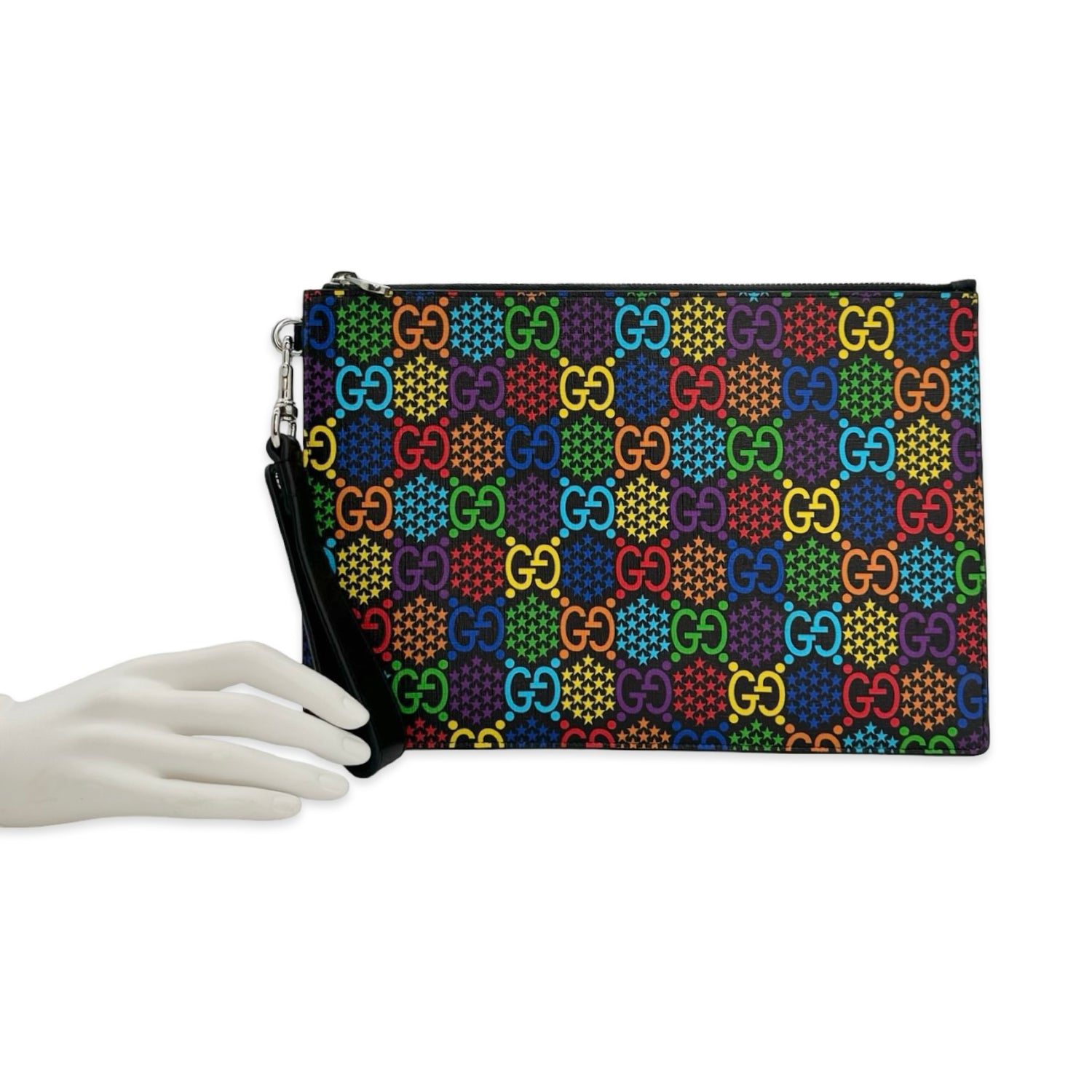 Gucci GG Psychadelic Wristlet Pouch