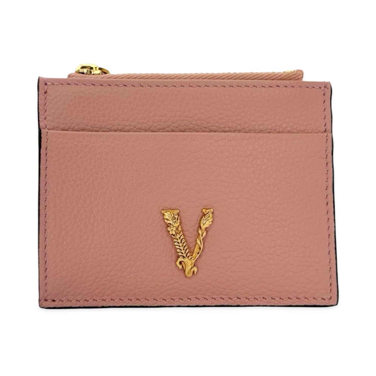 Versace Virtus Zip Card Holder