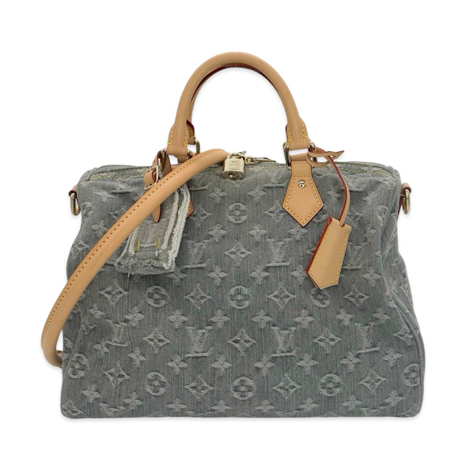 Louis Vuitton Monogram Denim Soft Speedy Bandouliere 30