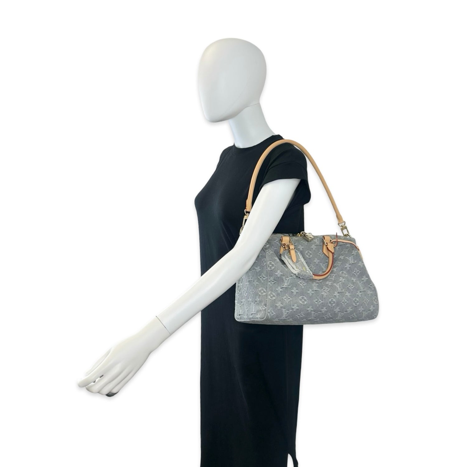 Louis Vuitton Monogram Denim Soft Speedy Bandouliere 30