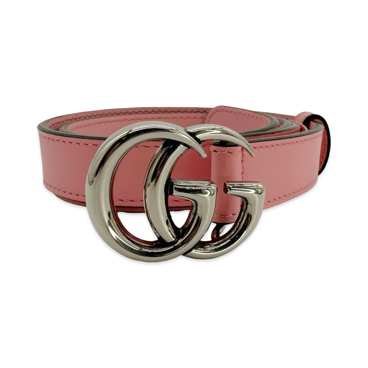 Gucci Leather GG Marmont Thin Belt