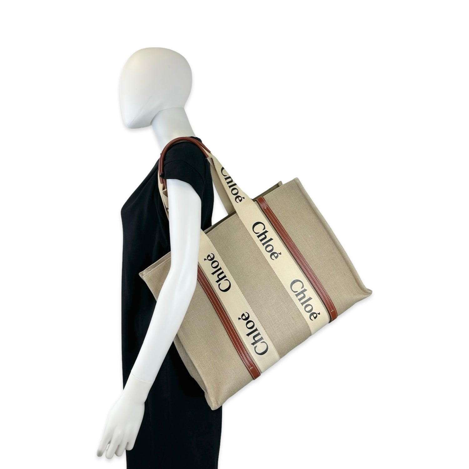 Chloe Canvas Large Woody Tote