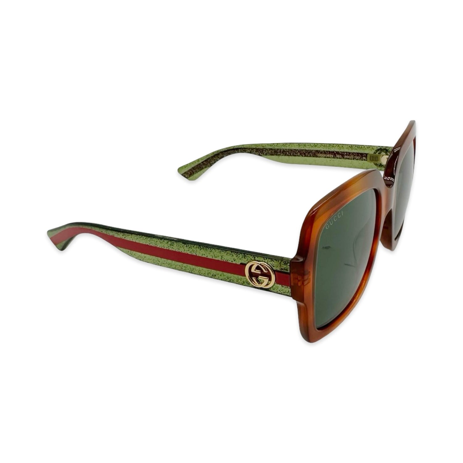 Gucci Square Web Sparkle Sunglasses
