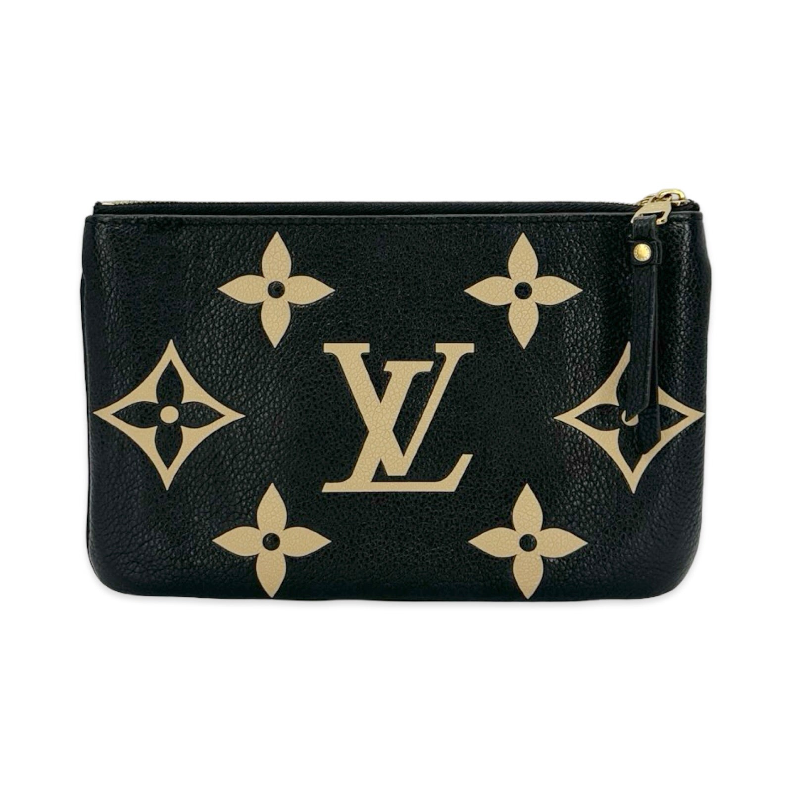 Louis Vuitton Monogram Empreinte Bicolor Double Zip Pochette