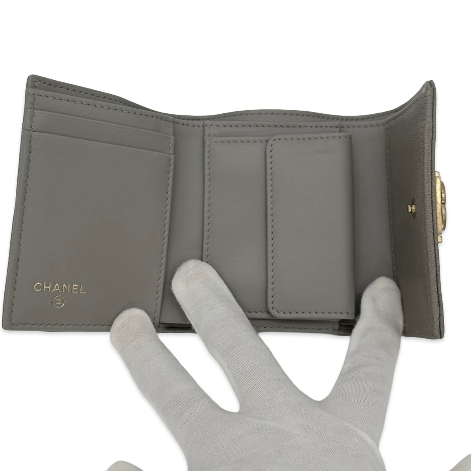 Chanel Quilted Caviar Boy Wallet