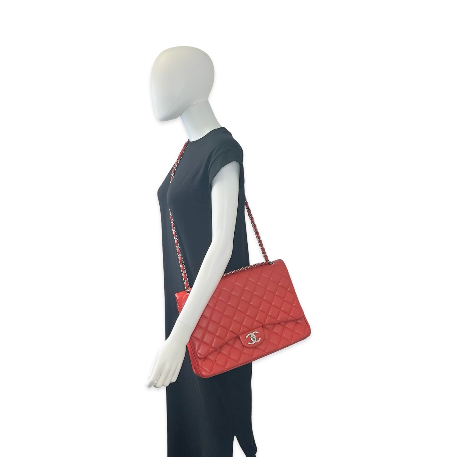 Chanel Quilted Lambskin Maxi Classic Double Flap