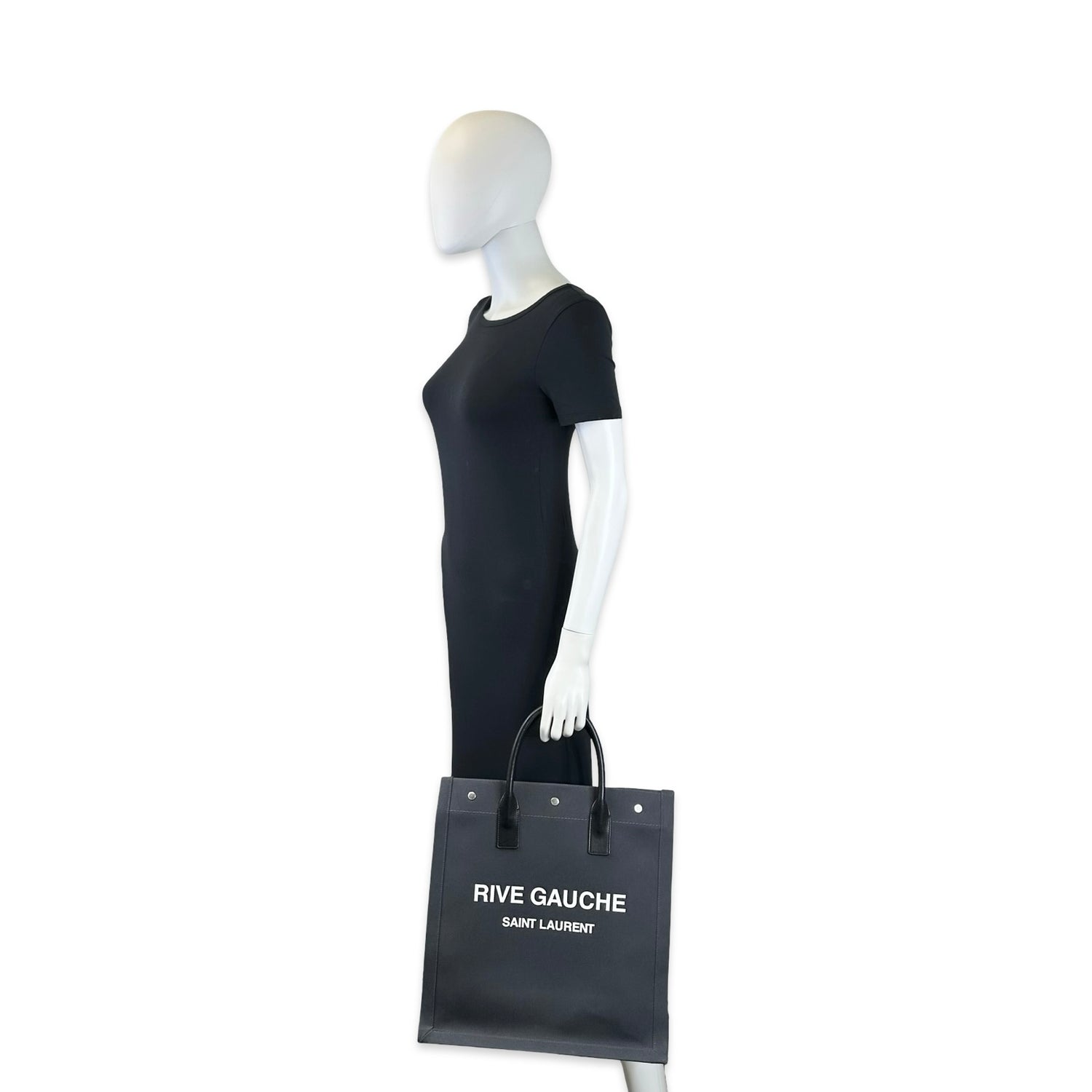 Saint Laurent Canvas North/South Rive Gauche Tote