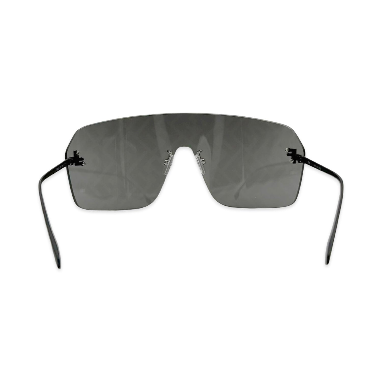 Fendi Crystal FF Mirror Shield Sunglasses