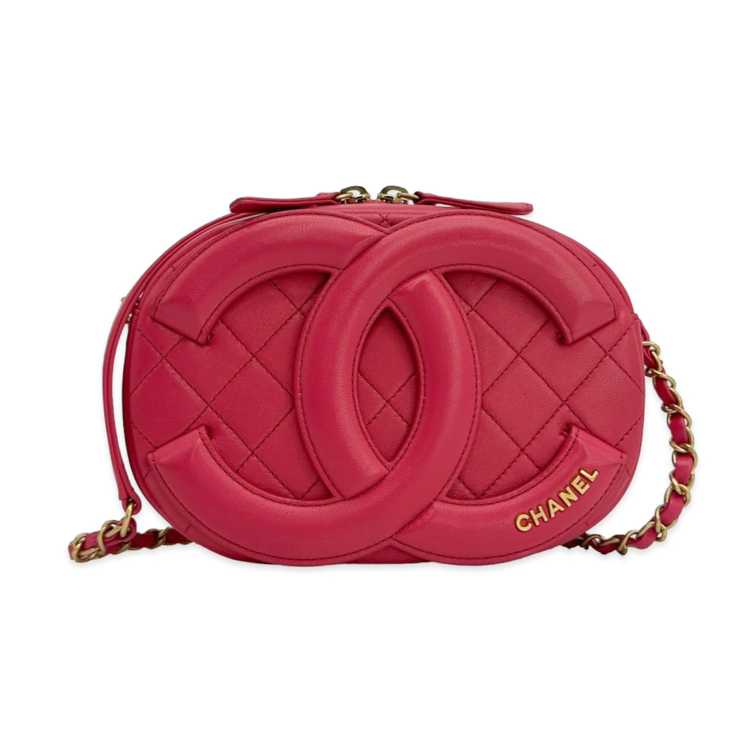 Chanel Quilted Lambskin Coco Midnight Camera Bag