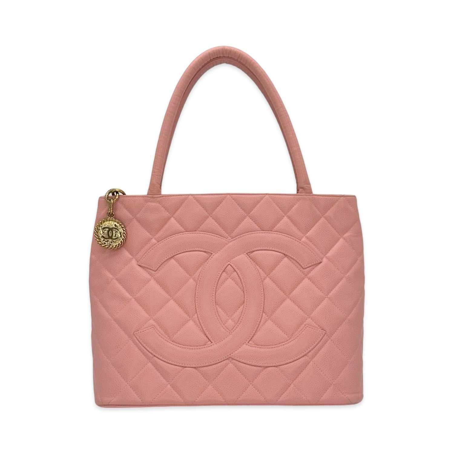 Chanel Quilted Caviar Medallion CC Tote