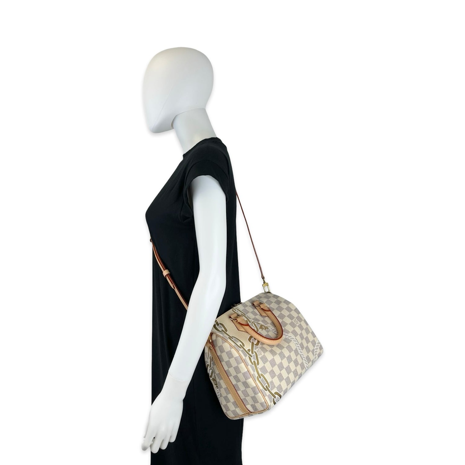 Louis Vuitton Damier Azur Nautical Speedy Bandouliere 25