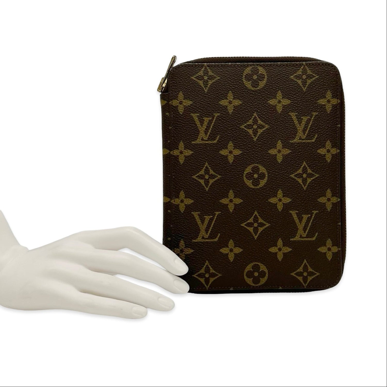 Monogram Zip Agenda