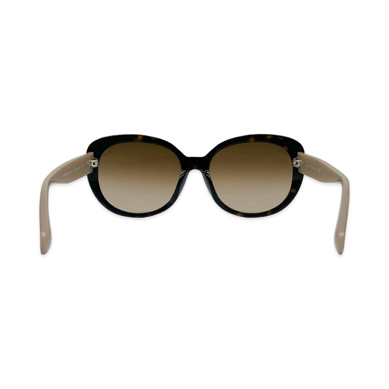 Tortoiseshell Gradient Rounded Oversized Sunglasses