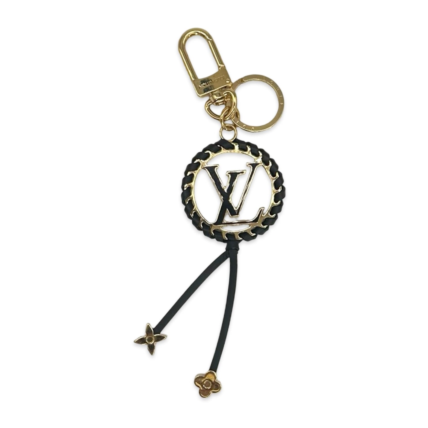 Louis Vuitton Porte Cles Braided Leather Bag Charm