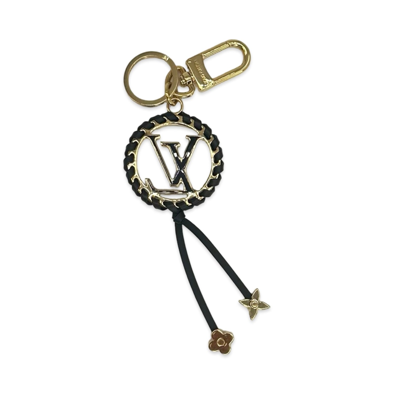 Louis Vuitton Porte Cles Braided Leather Bag Charm