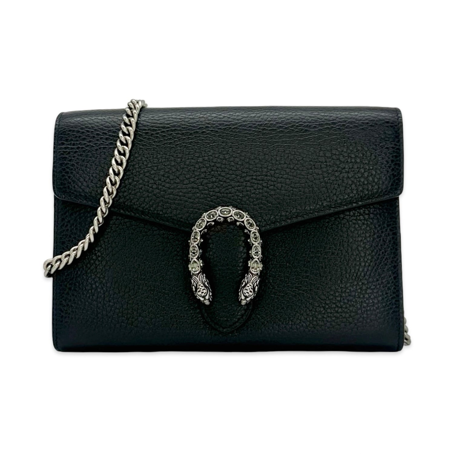 Gucci Grained Calfskin Dionysus Wallet on Chain