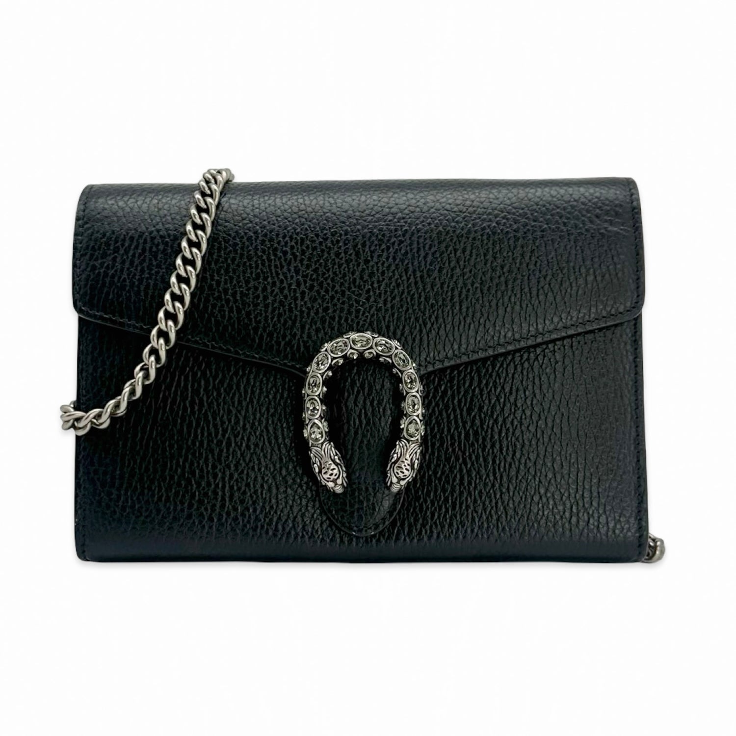 Gucci Grained Calfskin Dionysus Chain Wallet