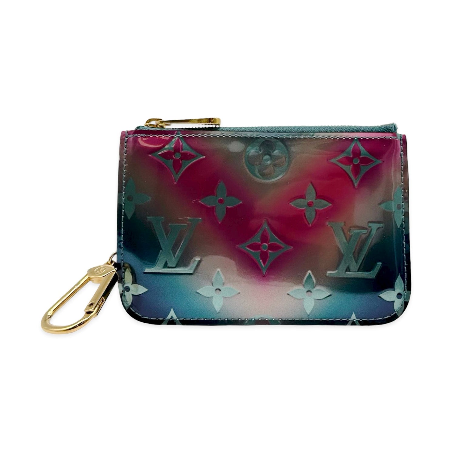 Louis Vuitton Monogram Vernis Degrade Zip Key Pouch