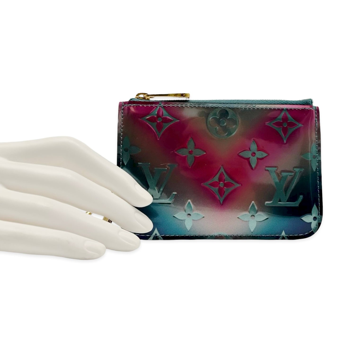 Louis Vuitton Monogram Vernis Degrade Zip Key Pouch