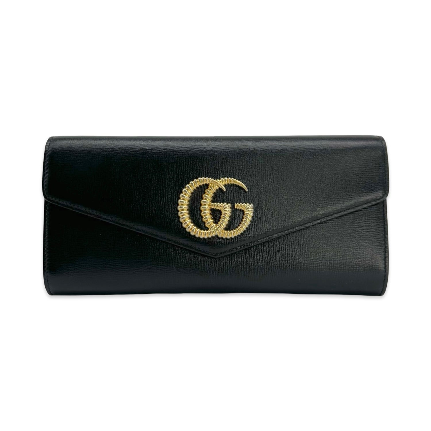 Gucci Calfskin Torchon Broadway Envelope Clutch