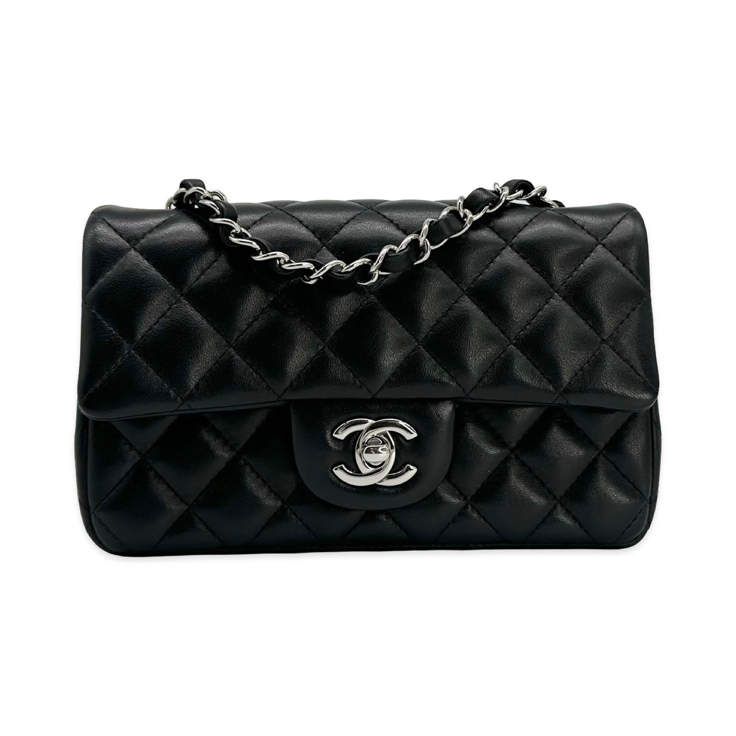 Chanel Quilted Lambskin Mini Single Flap Bag