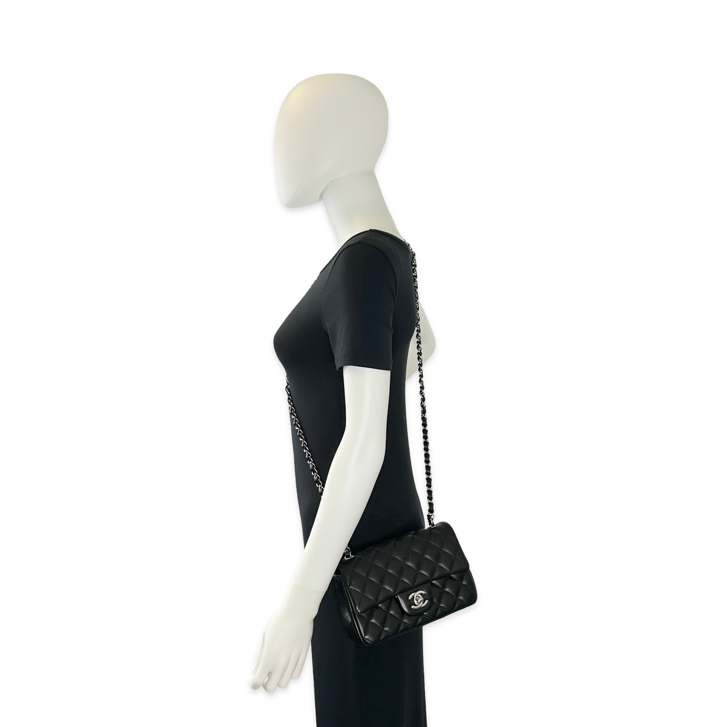 Chanel Quilted Lambskin Mini Single Flap Bag