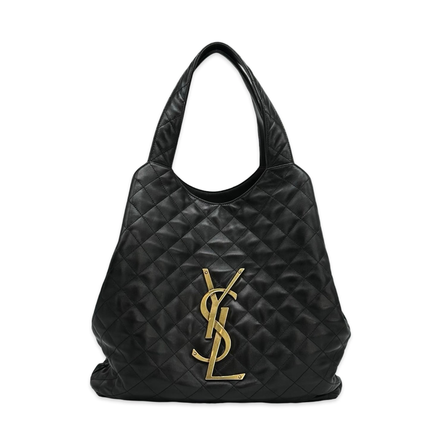 Saint Laurent Quilted Lambskin Icare Tote