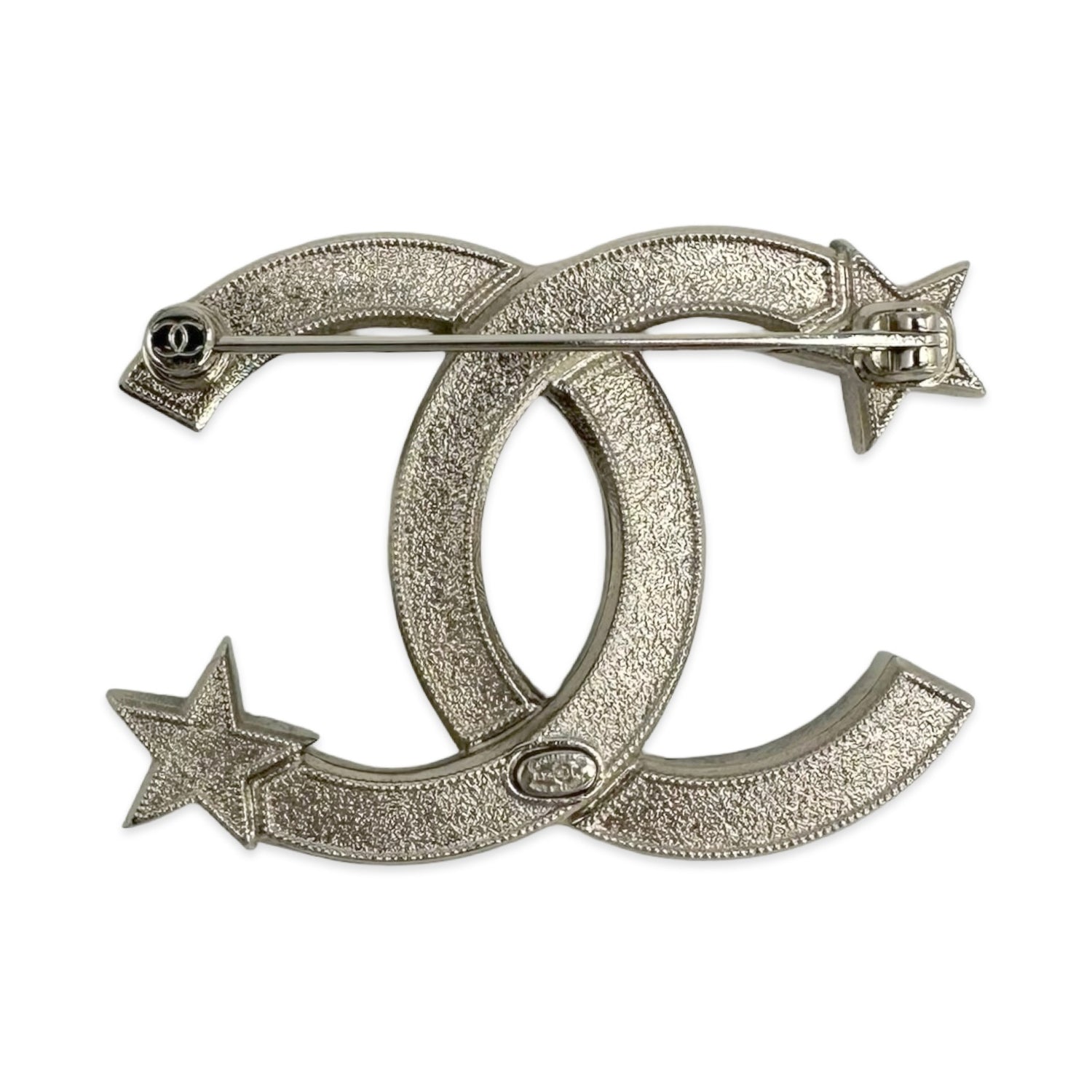 Chanel Crystal CC Enamel Star Brooch