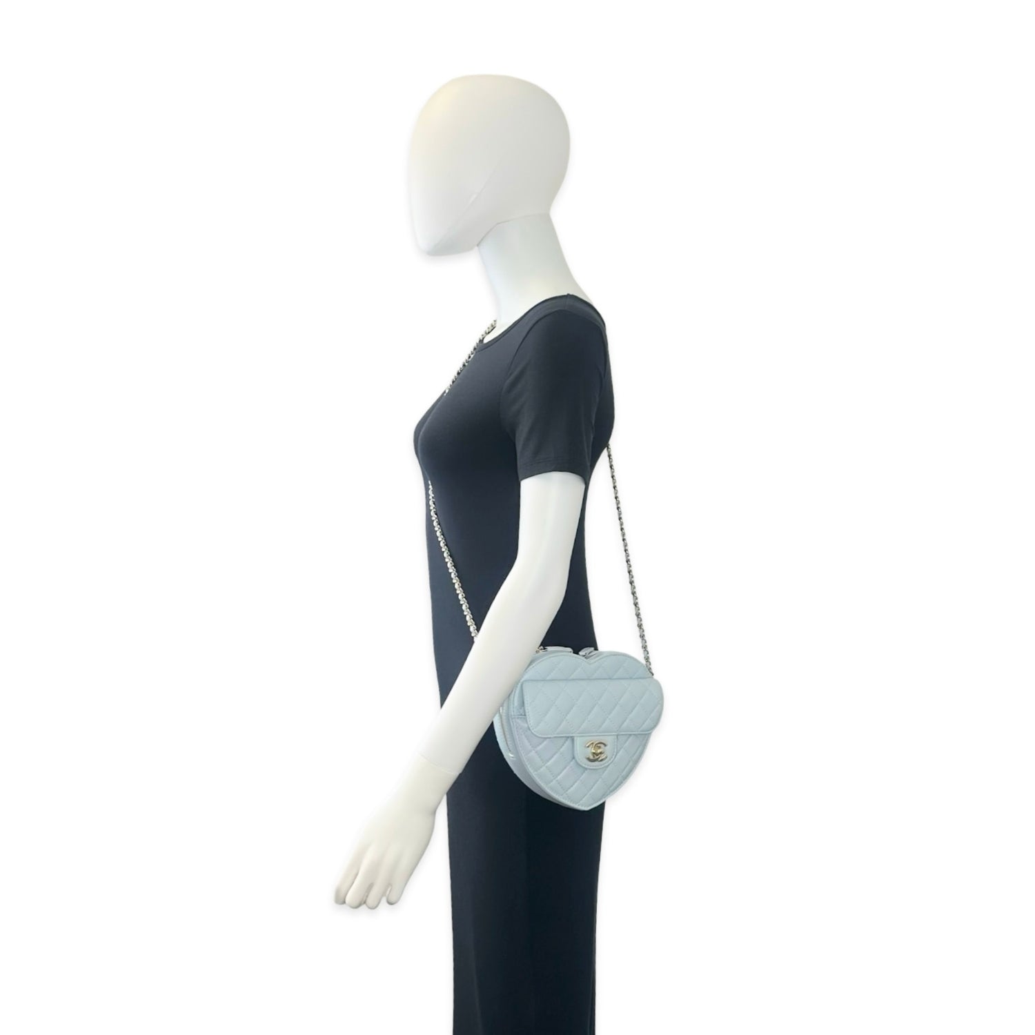 Chanel Quilted Lambskin CC In Love Heart Bag