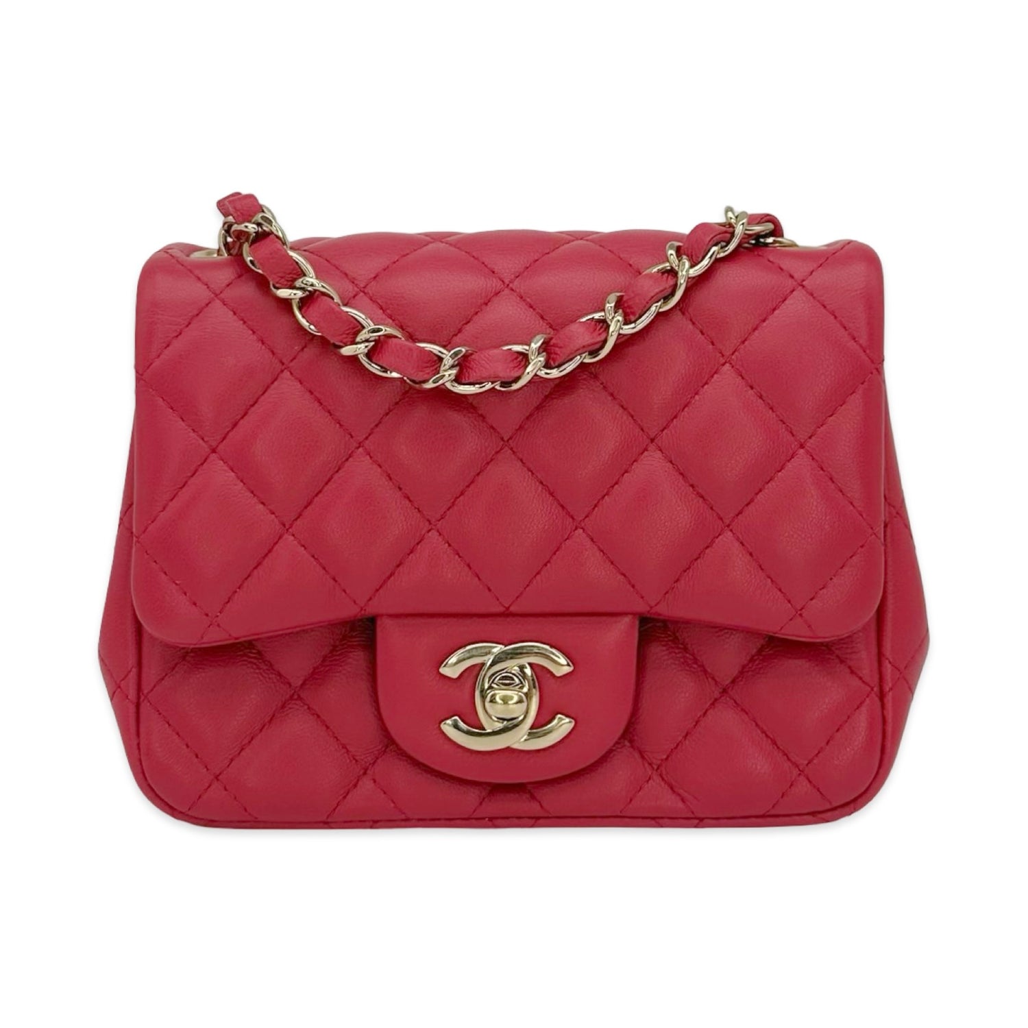 Chanel Quilted Lambskin Square Mini Flap