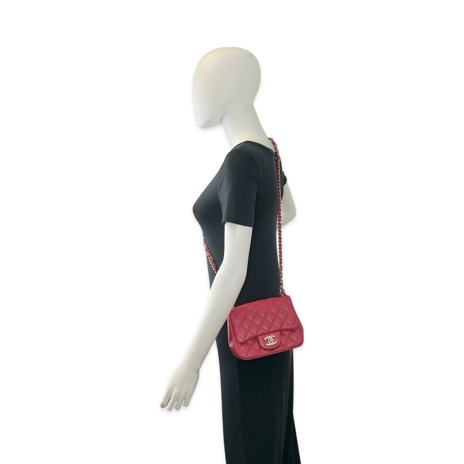 Chanel Quilted Lambskin Square Mini Flap