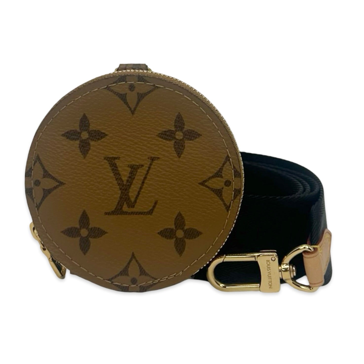 Louis Vuitton Jacquard Bandouliere Strap with Monogram Reverse Coin Purse